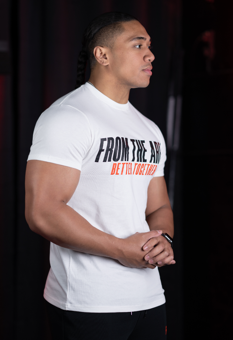 FTA - BT SCRIPT TEE x White